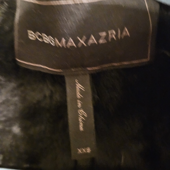 Black, suede, fur cropped jacket - Picture 4 of 4